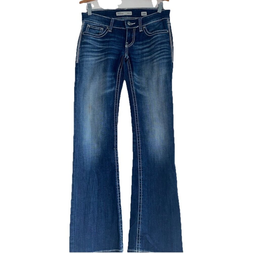Buckle BKE Stella Boot Stretch Jeans Womens 26R 31.5 Inseam Distressed Western